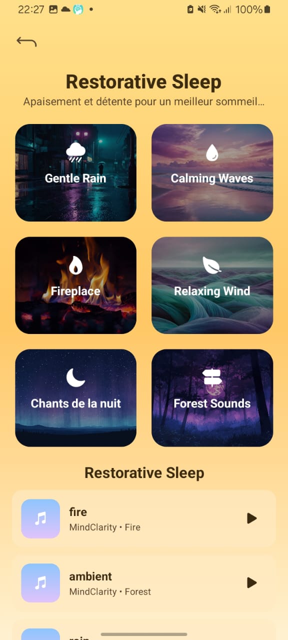 Écran progression — suivi d’habitudes